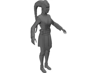 Jedi Twilek Padawan 3D Model