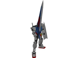RX-78 Gundam Mobile Suit 3D Model