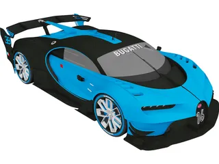 Bugatti Vision Gran Turismo Concept (2015) 3D Model