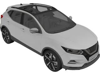 Nissan Qashqai (2017) 3D Model