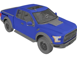 Ford F-150 Raptor (2017) 3D Model