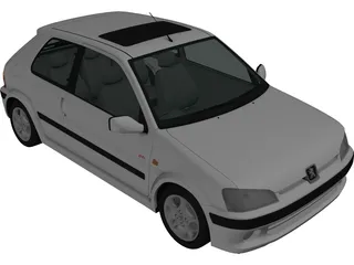 Peugeot 106 GTI (1997) 3D Model