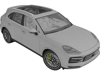 Porsche Cayenne S (2018) 3D Model