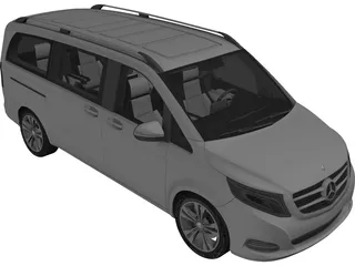 Mercedes-Benz V250 Bluetec 3D Model