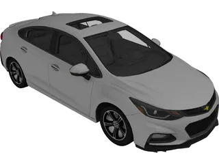 Chevrolet Cruze RS (2018) 3D Model