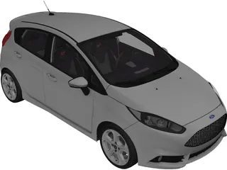 Ford Fiesta ST (2016) 3D Model