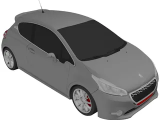 Peugeot 208 GTI 3D Model
