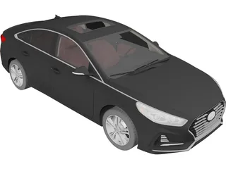 Hyundai Sonata (2018) 3D Model