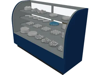 Bakery Display Case 3D Model