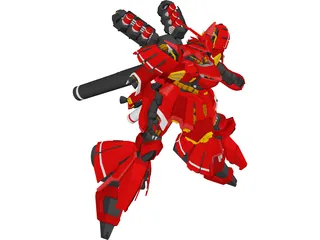 Sazabi Gundam 3D Model