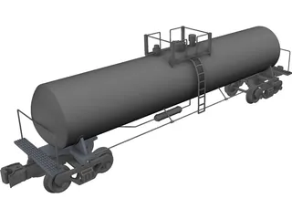 Tank Car 3D Model