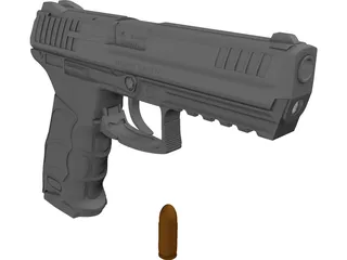 Heckler & Koch P30L 3D Model