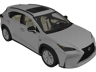 Lexus NX200t F-Sport (2015) 3D Model