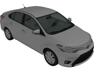 Toyota Yaris Sedan (2015) 3D Model