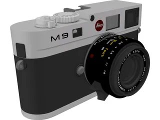 Leica M9 Digital Camera 3D Model