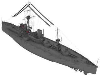 Dreadnouth Battleship 3D Model