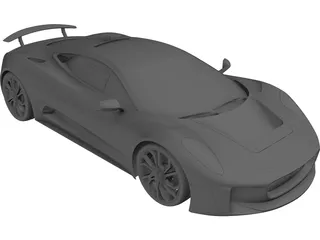 Jaguar C-X75 Concept (2014) 3D Model