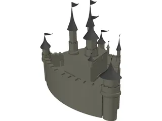 Grand Castle 3D Model