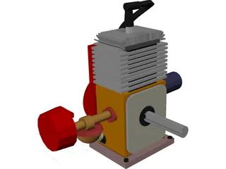 5HP Engine 3D Model