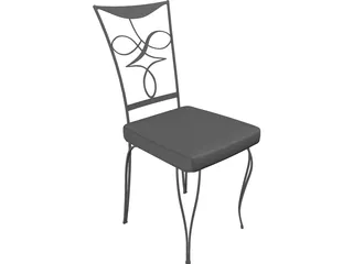 Cast Iron Chair 3D Model