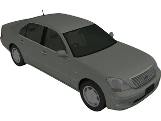 Toyota Celsior (2001) 3D Model