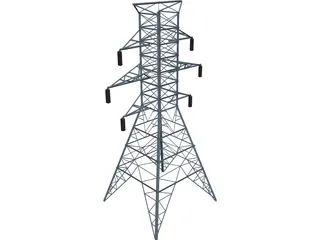 Electrical Tower 3D Model