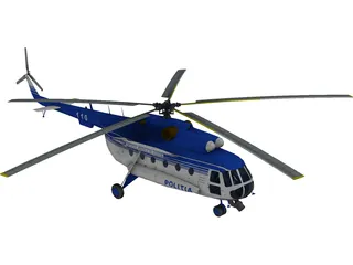 Mil Mi-17 Romanian Police 3D Model