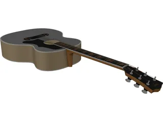 Guitar Acoustic Folk 3D Model