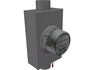 Electric Meter 3D Model