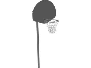 Basketball Street Hoop 3D Model