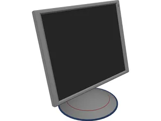 TFT LCD Monitor 3D Model