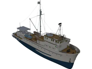 Fishing Ship 3D Model