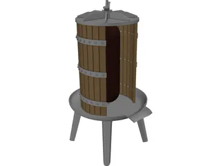 Grape Press 3D Model