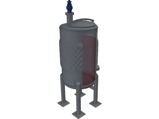 Wine Fermenter 3D Model