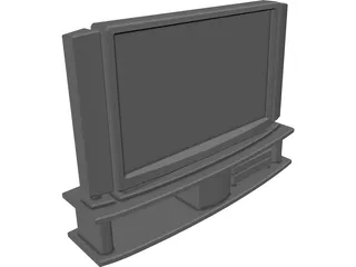 Phillips PlasmaVision TV 3D Model