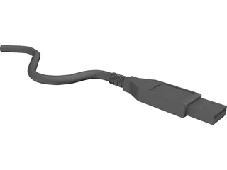 Generic USB Plug 3D Model