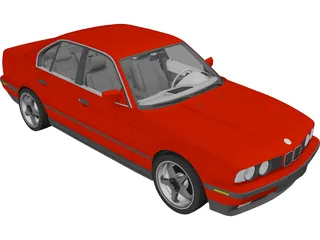 BMW 535i E34 (1990) 3D Model