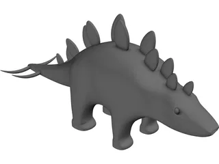 Stegosaurus Toy 3D Model