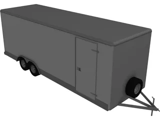 Trailer 22inch Wells Cargo 3D Model