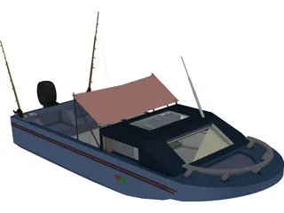 Fishing Boat 3D Model