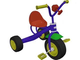 Childs Bike 3D Model