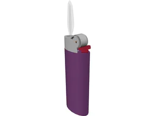 Bic Lighter 3D Model