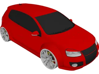 Volkswagen Golf 5 GTI 3D Model