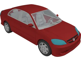 Honda Civic (2005) 3D Model