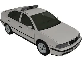 Skoda Octavia Police (1999) 3D Model