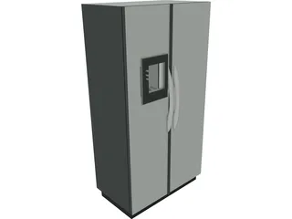 Fridge 2 Door 3D Model