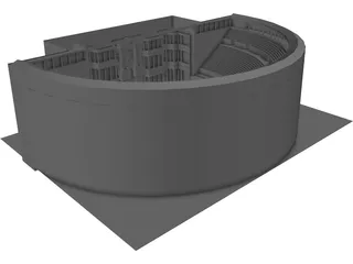 Bosra Ancient Theatre 3D Model