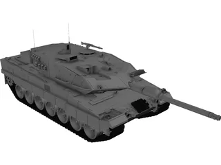 Leopard 2A6 3D Model