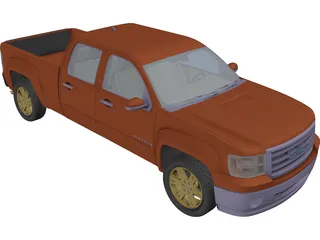 GMC Sierra Crew Cab (2013) 3D Model