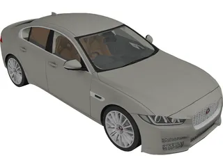 Jaguar XE Portfolio (2018) 3D Model